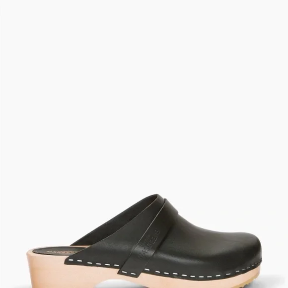 Swedish Hasbeens Black Clog. Size 40 - Picture 4 of 4